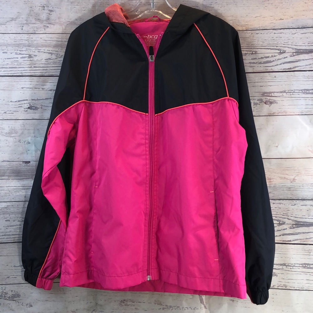 BCG Pink Zipper Jacket Windbreaker